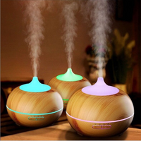 Minimalist cool mist humidifier with elegant natural oak finish - Clerina
